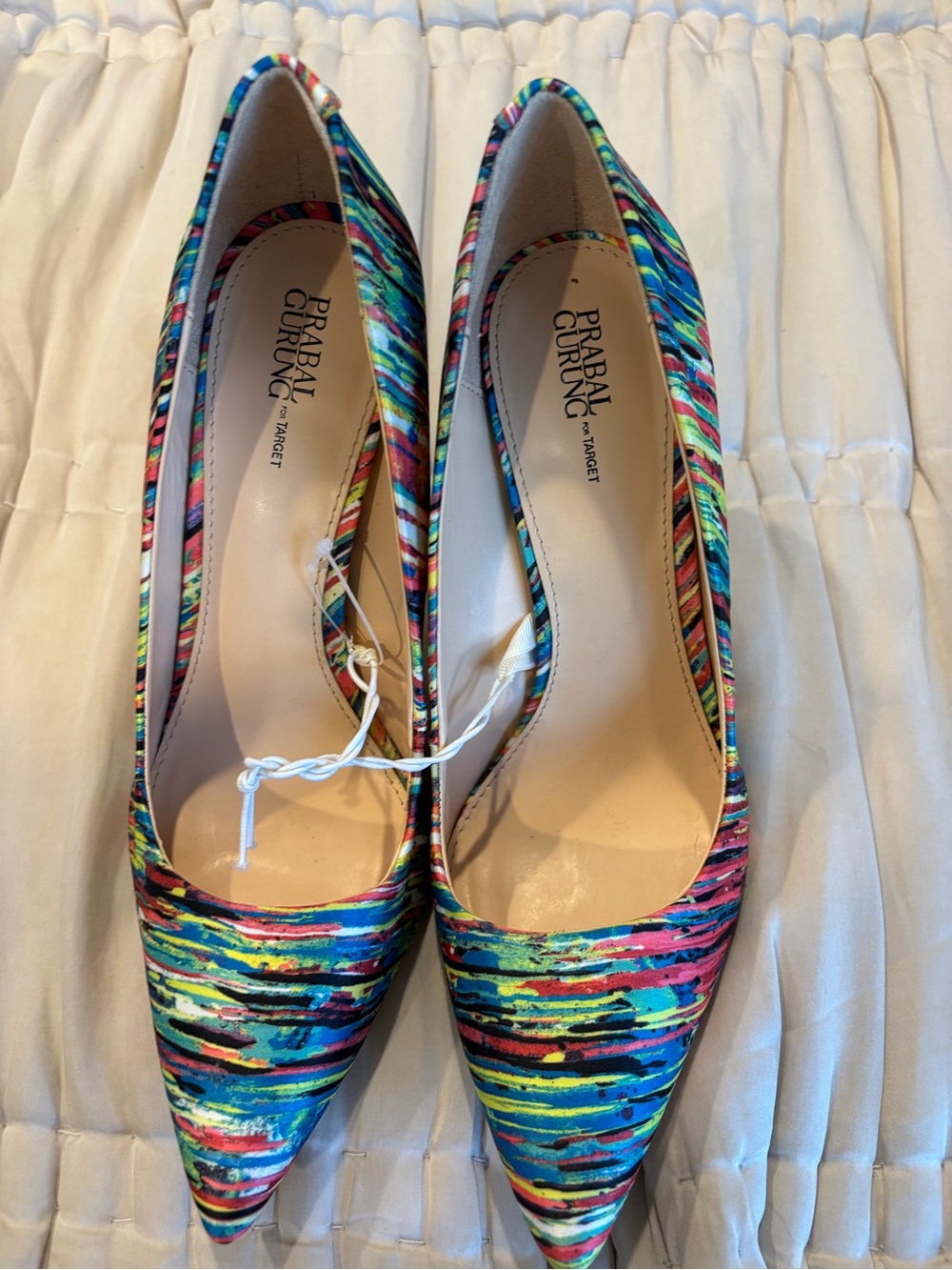 Prabal Gurung for Target Multicolor Striped Pointed-Toe Pumps